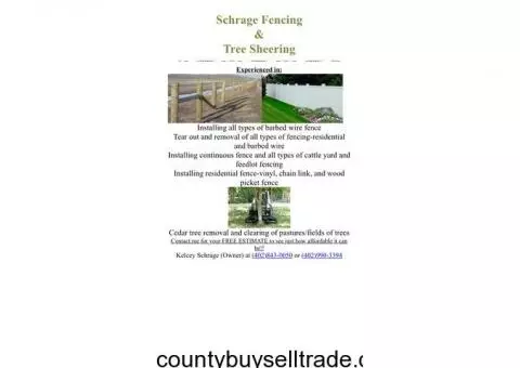 Fencing and Tree sheering services